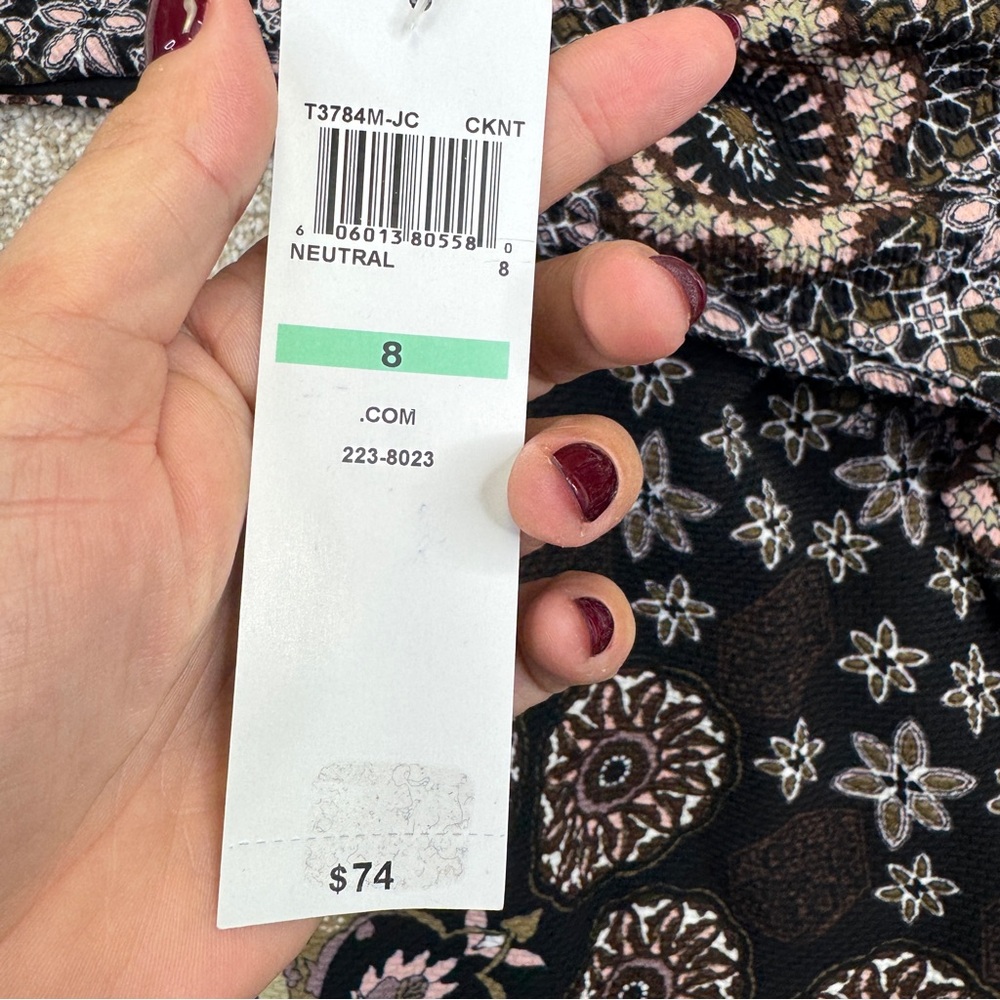 London Style Collection Dress Women’s Floral Size 8 Strech - Picture 12 of 14